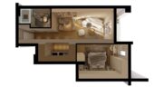 APARTAMENT 1+1 + POST PARKIMI Pranë Liqenit Artificial