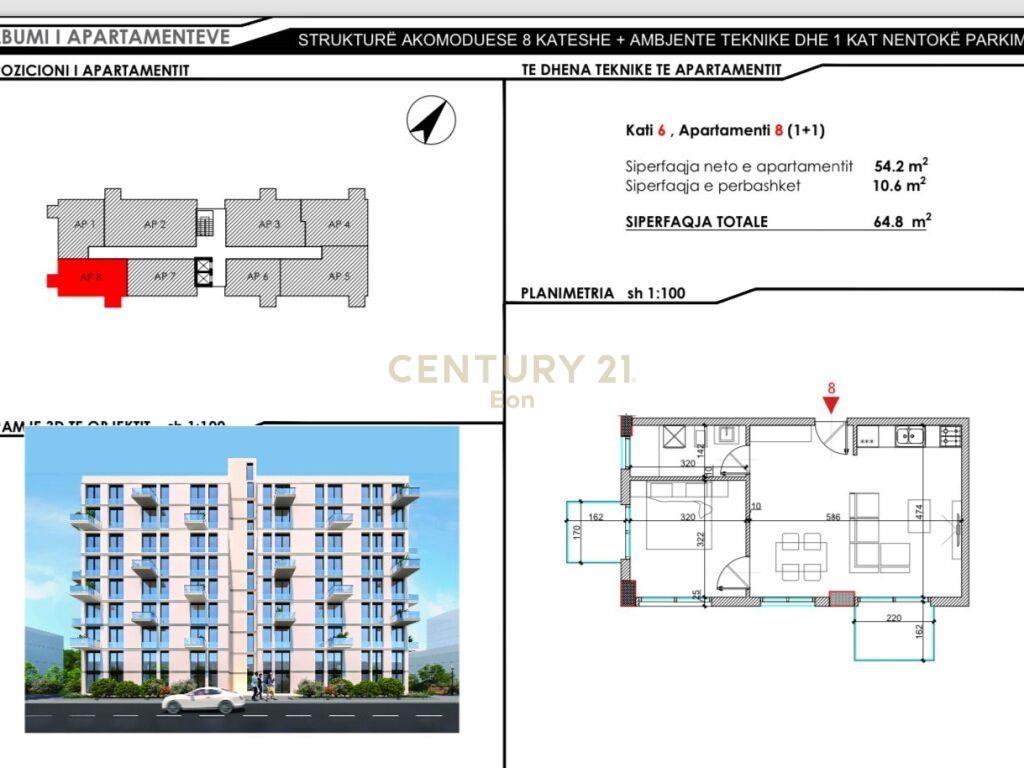 SHESIM APARTAMENT 1+1 PAMJE DETI GOLEM NDERTIM I VITIT 2024!