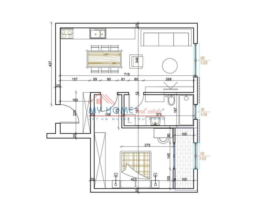 Apartamenet 1+1 ne Shitje Paskuqan ne Tirane