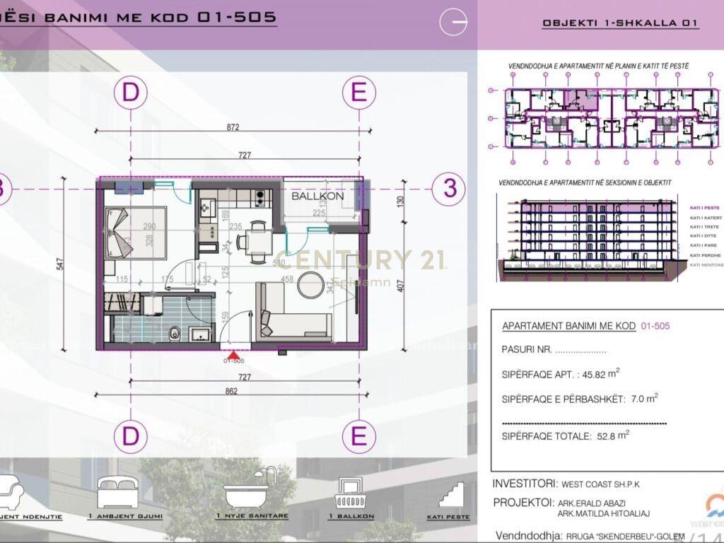 Apartament 1+1 për Shitje tek residenca ”WEST COAST 2”! Mu
