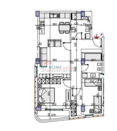 Apartament 2+1 ne shitje residenca Oasis ne Astir