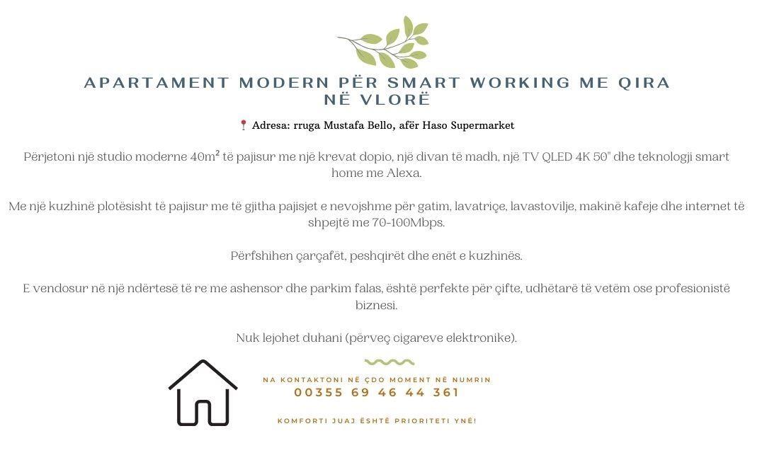 All Inclusive Amenities Remote Work-Friendly Studio in Vlora