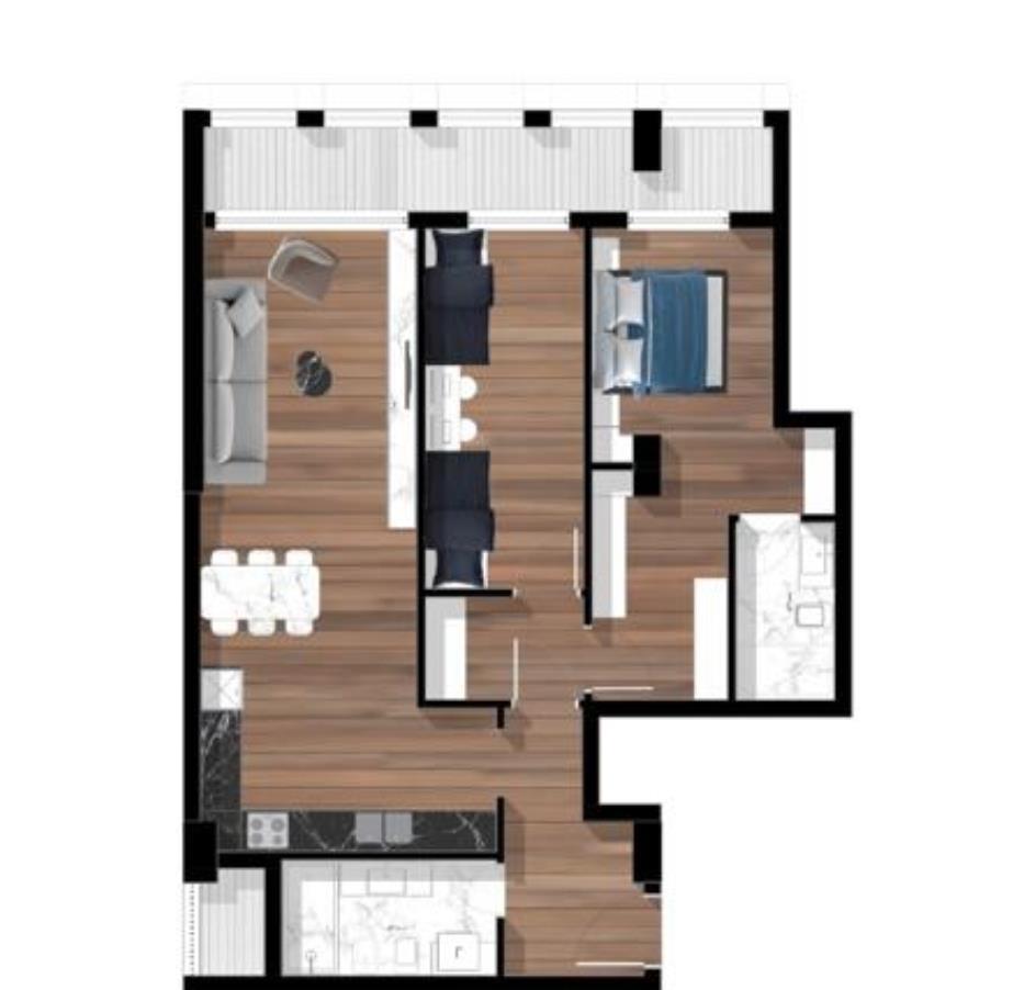 Shitet apartament 2+1 bllok 556.200€