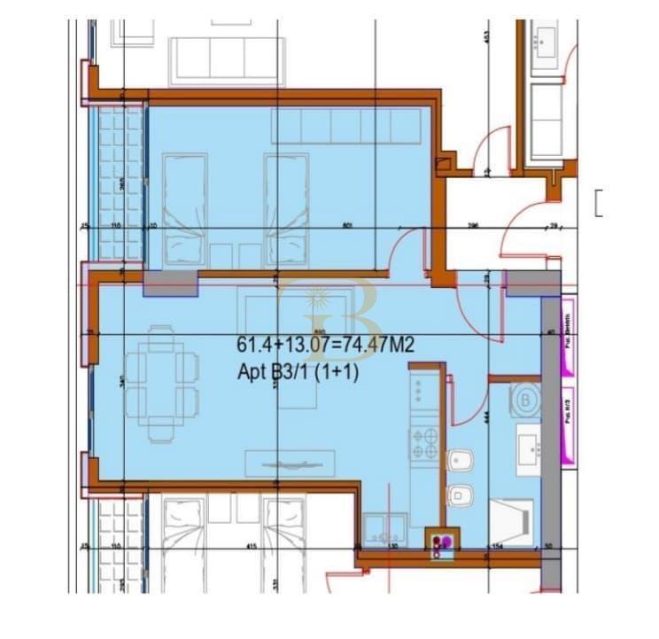 Apartament 1+1 në shitje, Lugomare, Vlorë