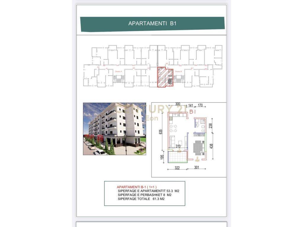SHITET APARTAMENTI 1+1 ,NE QERRET !