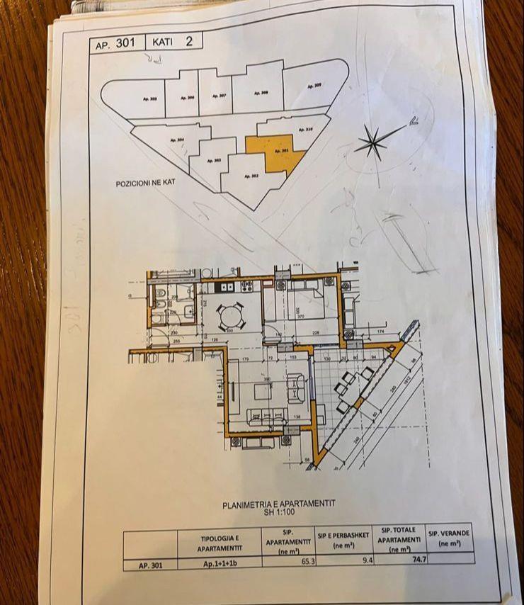 APARTAMENT 1+1 NE SHITJE NE ZONEN E GOLEMIT