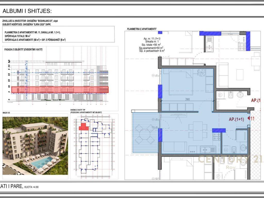 EKSKLUZIVE!SHITET APARTAMENT 1+1 NE ZONEN E MALIT TE ROBIT!M