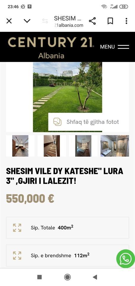 Shitet Vile e bukur te “Lura 3″Gjiri i Lalezit