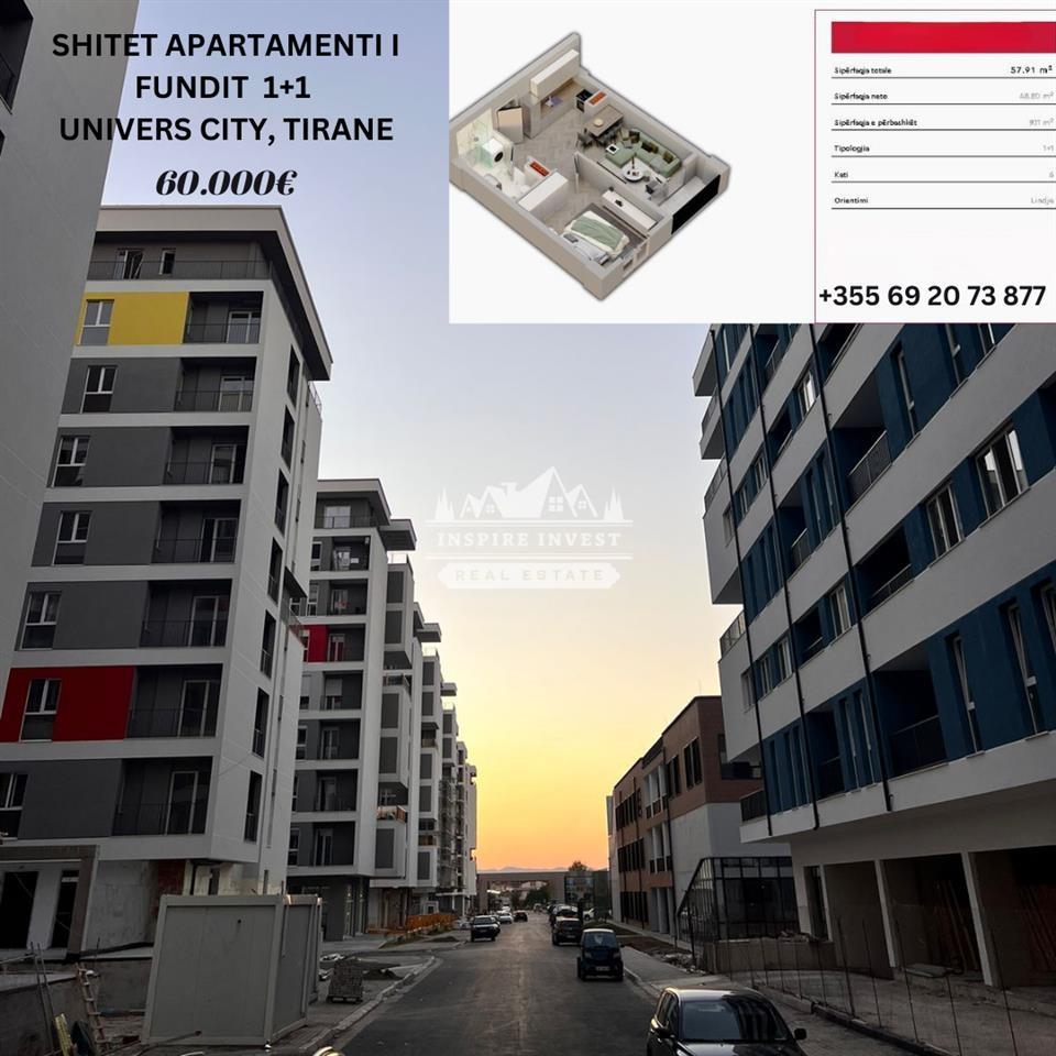 SHITET APARTAMENT 1+1 UNIVERS CITY