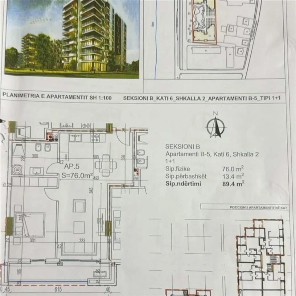 Apartament ne shitje 1+1 Vlore