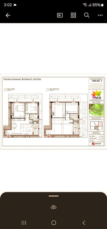 Shes Apartament 2+1+2 POSTE PARKIMI te Liqeni Artificial.
