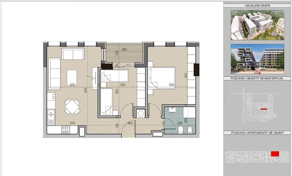 Shitet apartament 2+1 Univers City !