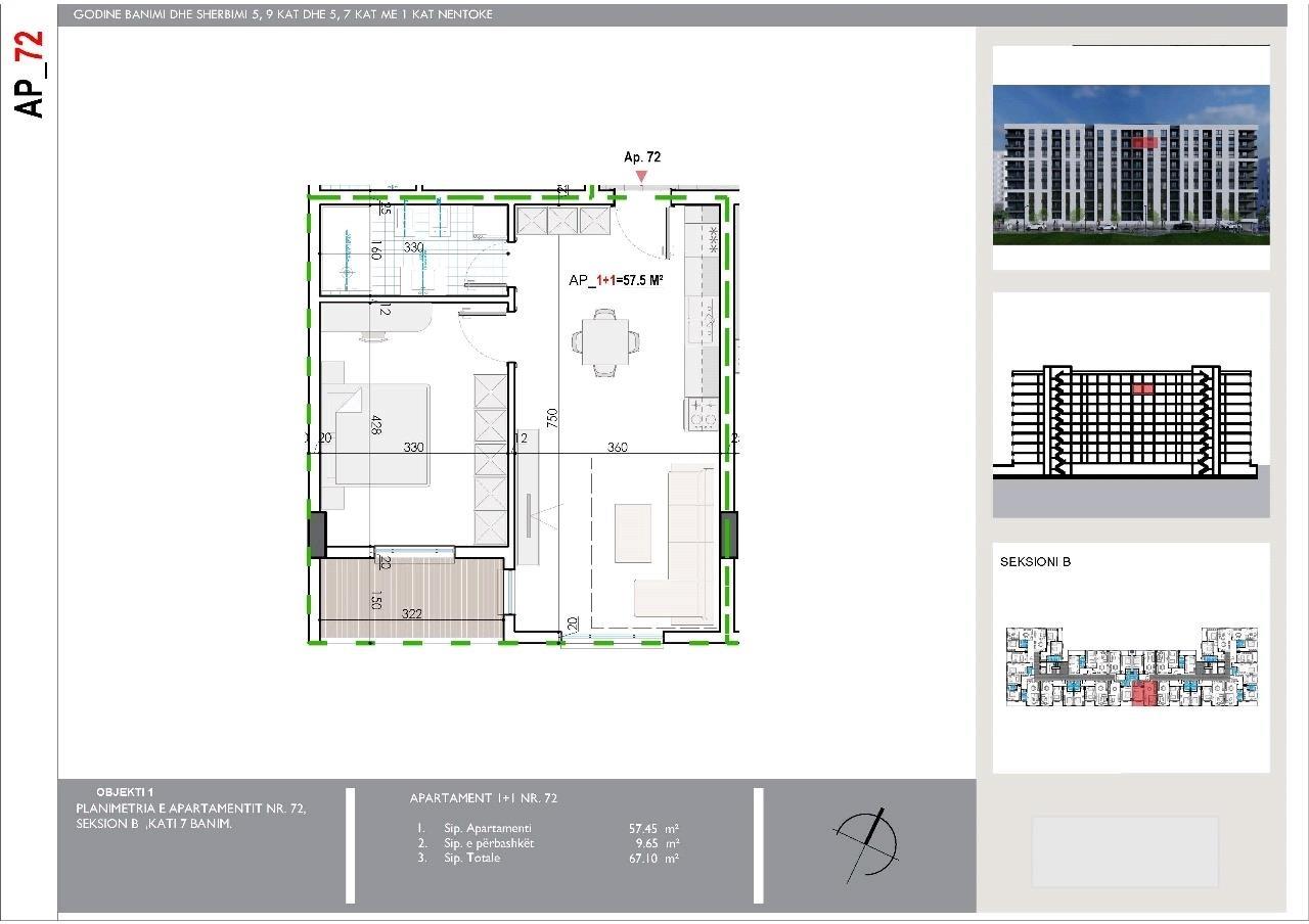 OKAZION ! Apartament 2+1 Për Shitje ne Kamez!