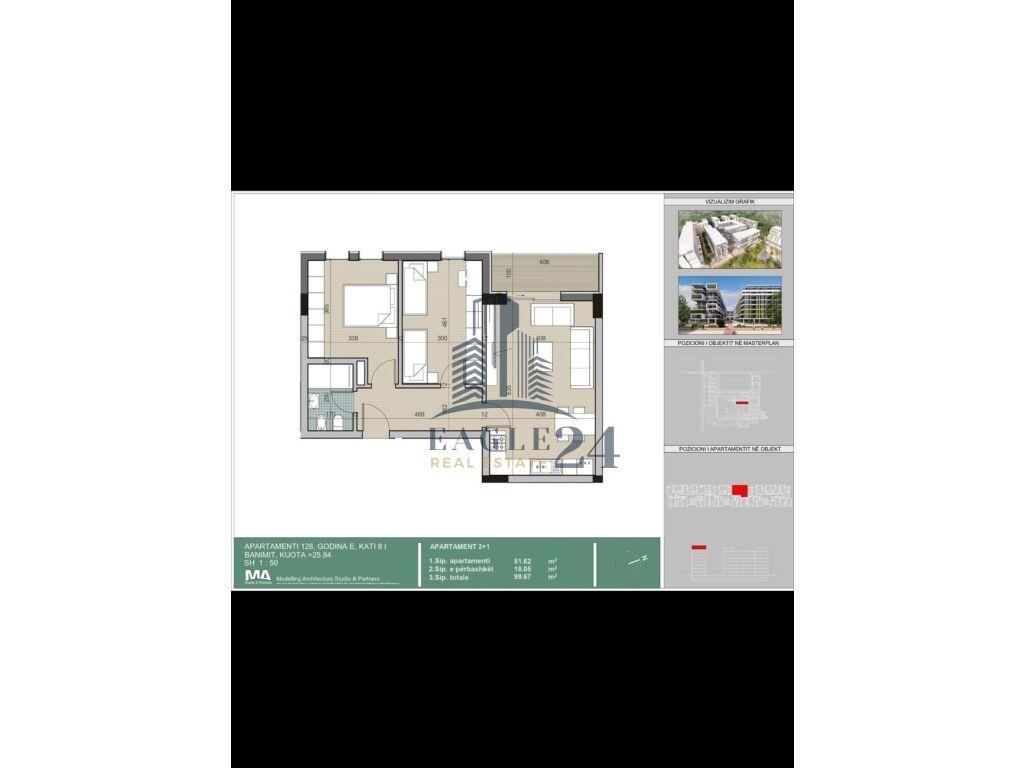 Apartament 2+1 Për Shitje Tek Univers City !