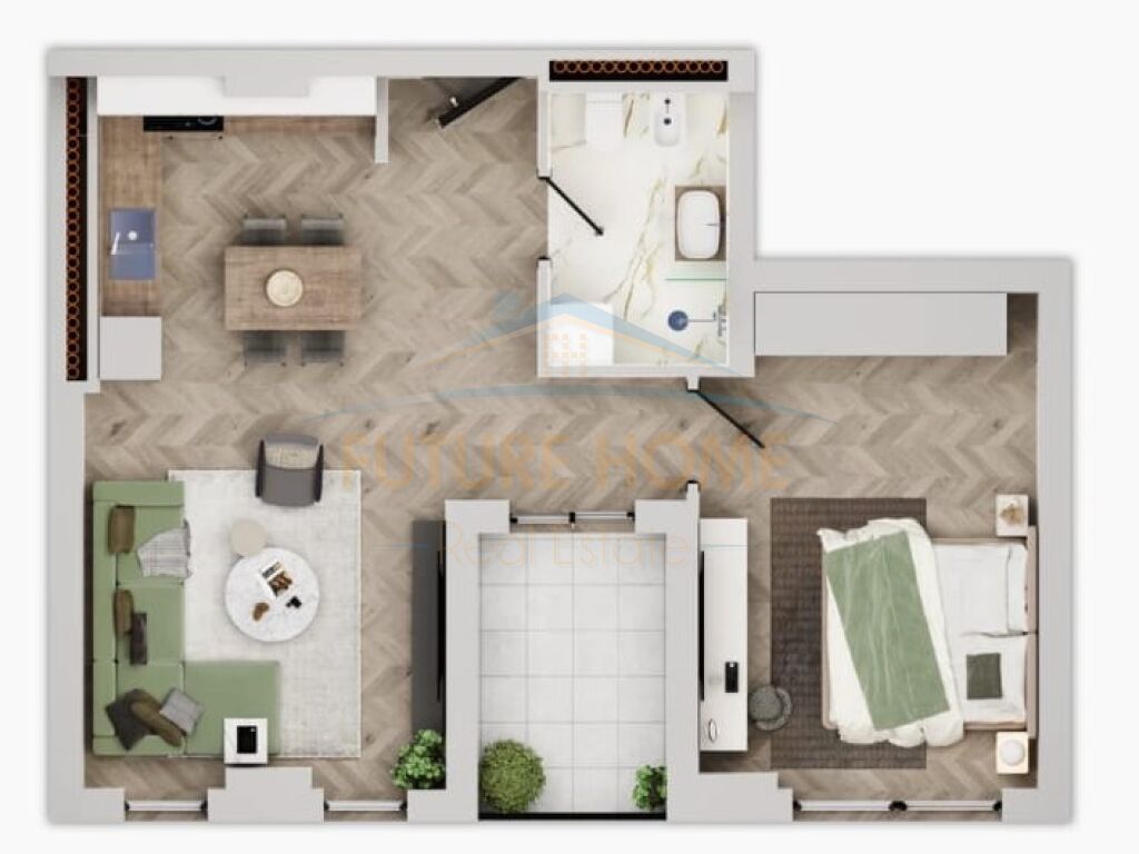 Shitet apartament 1+1 Univers City 77.616 €