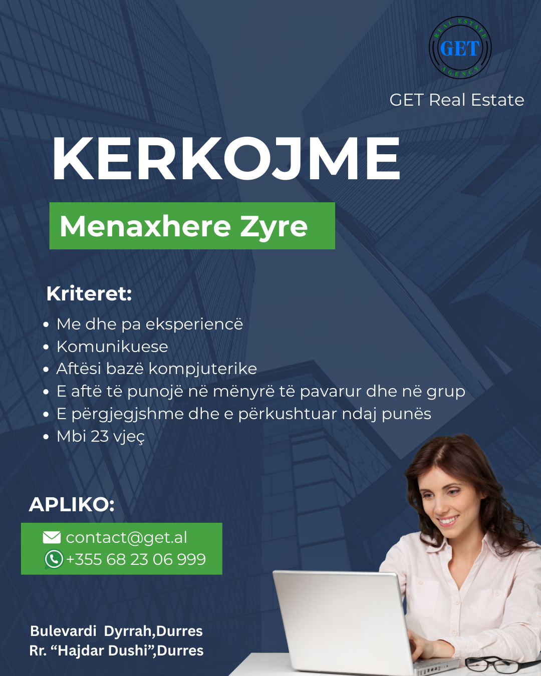 KERKOJME MENAXHERE ZYRE