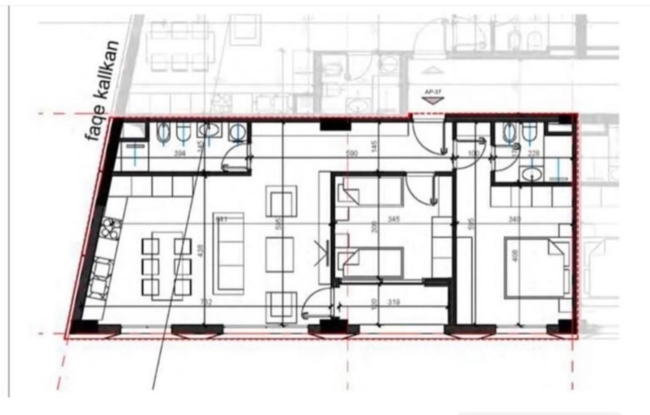 Shitet 2+1+2 Apartament ne Zonen e Bulevardit te