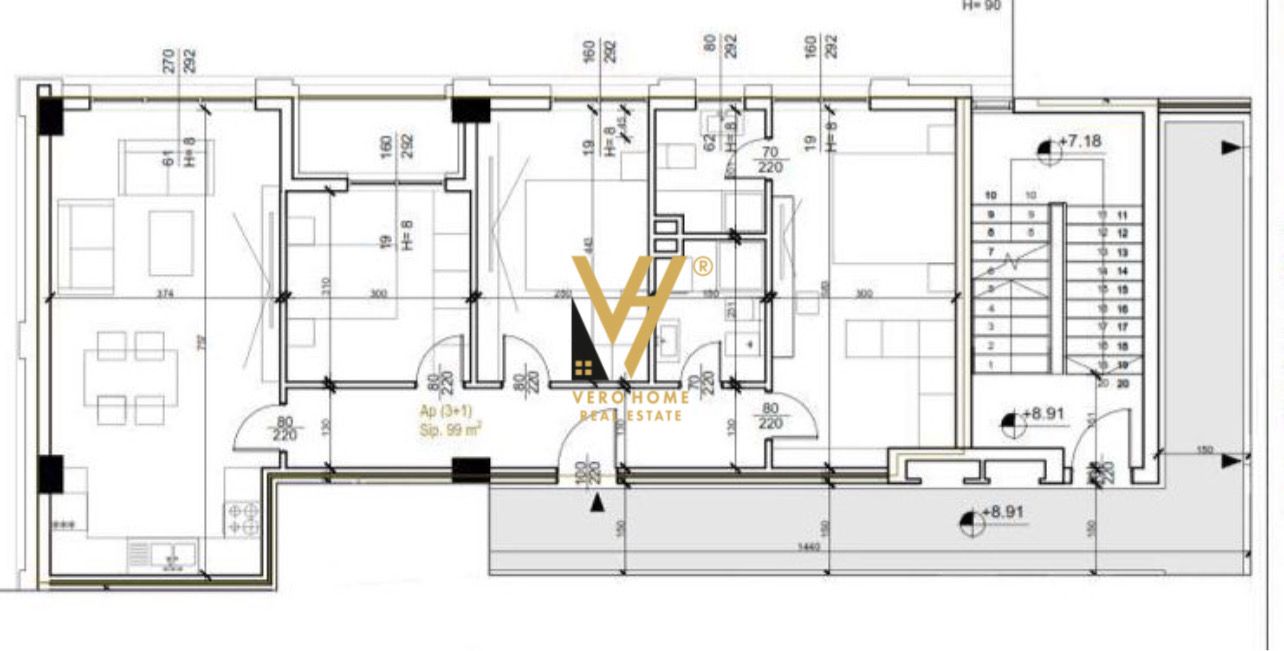 ZYRE 110 M2 ME QERA TE NISHARAKU 1.000 EURO