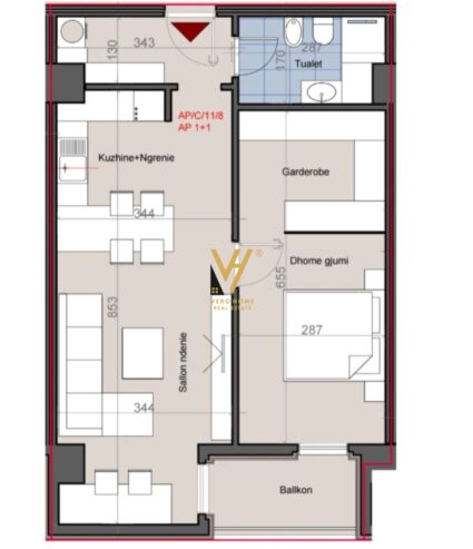 1+1 TE KOM.HORA VERTIKALE 216.000 EURO
