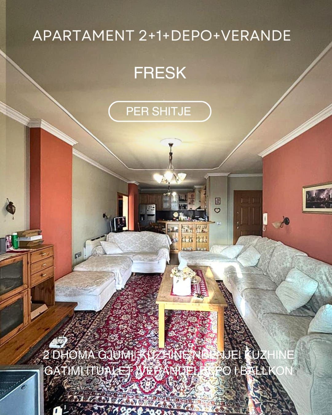 Shitet apartament 2+1 Fresk ! Shitet me kredi !