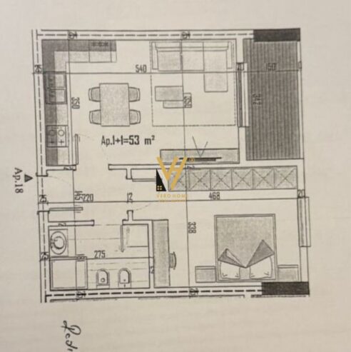 APARTAMENT 1+1+BLK NE KAMEZ 63.000 EURO
