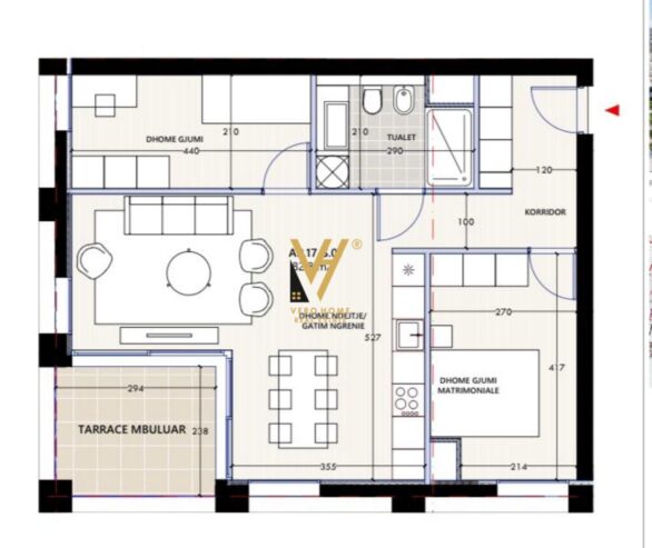2+1+BLK TE VLORA MARINA 346.700 EURO
